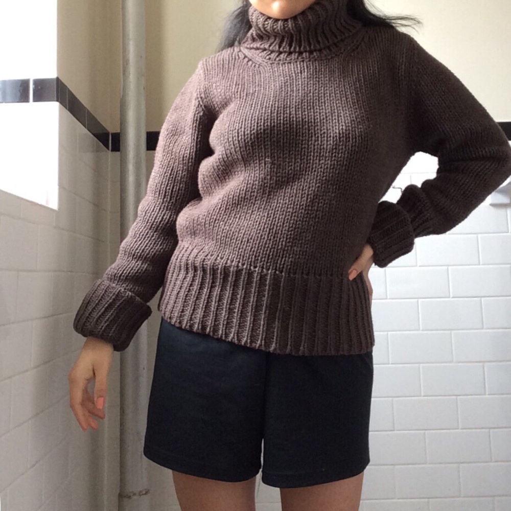 Heavy brown sweater